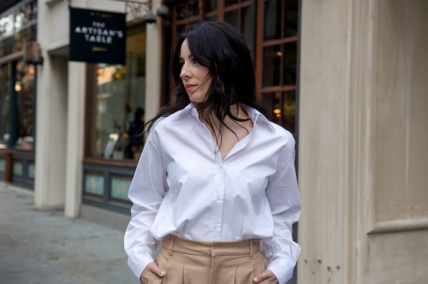 Camicia bianca Outfit primaverile con camicia bianca.